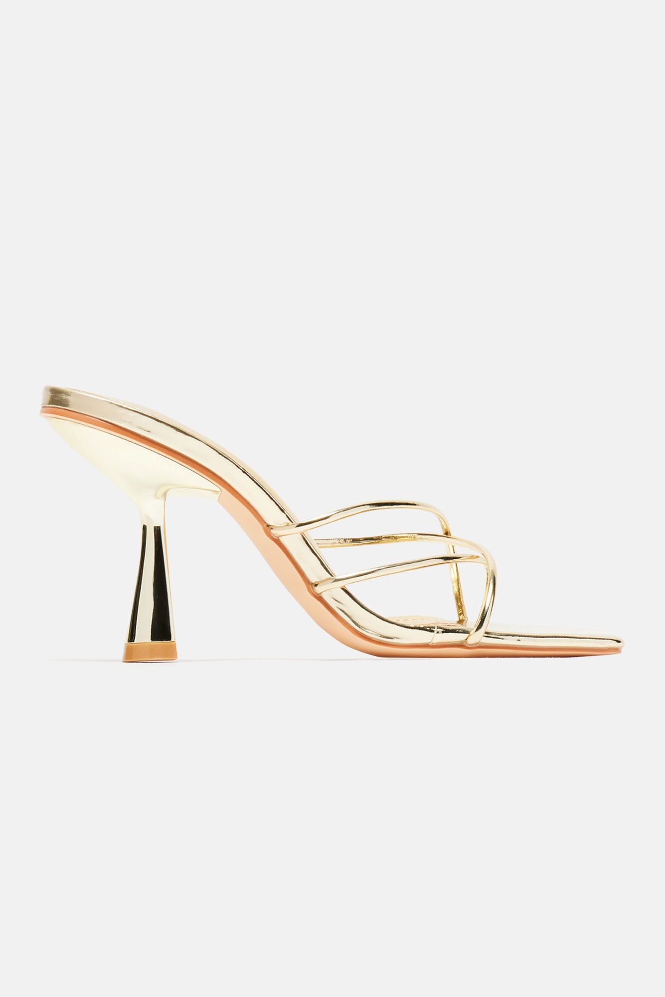 Only One For Me Heeled Sandals - Gold sold by Fashion Nova product image thumbnail 2