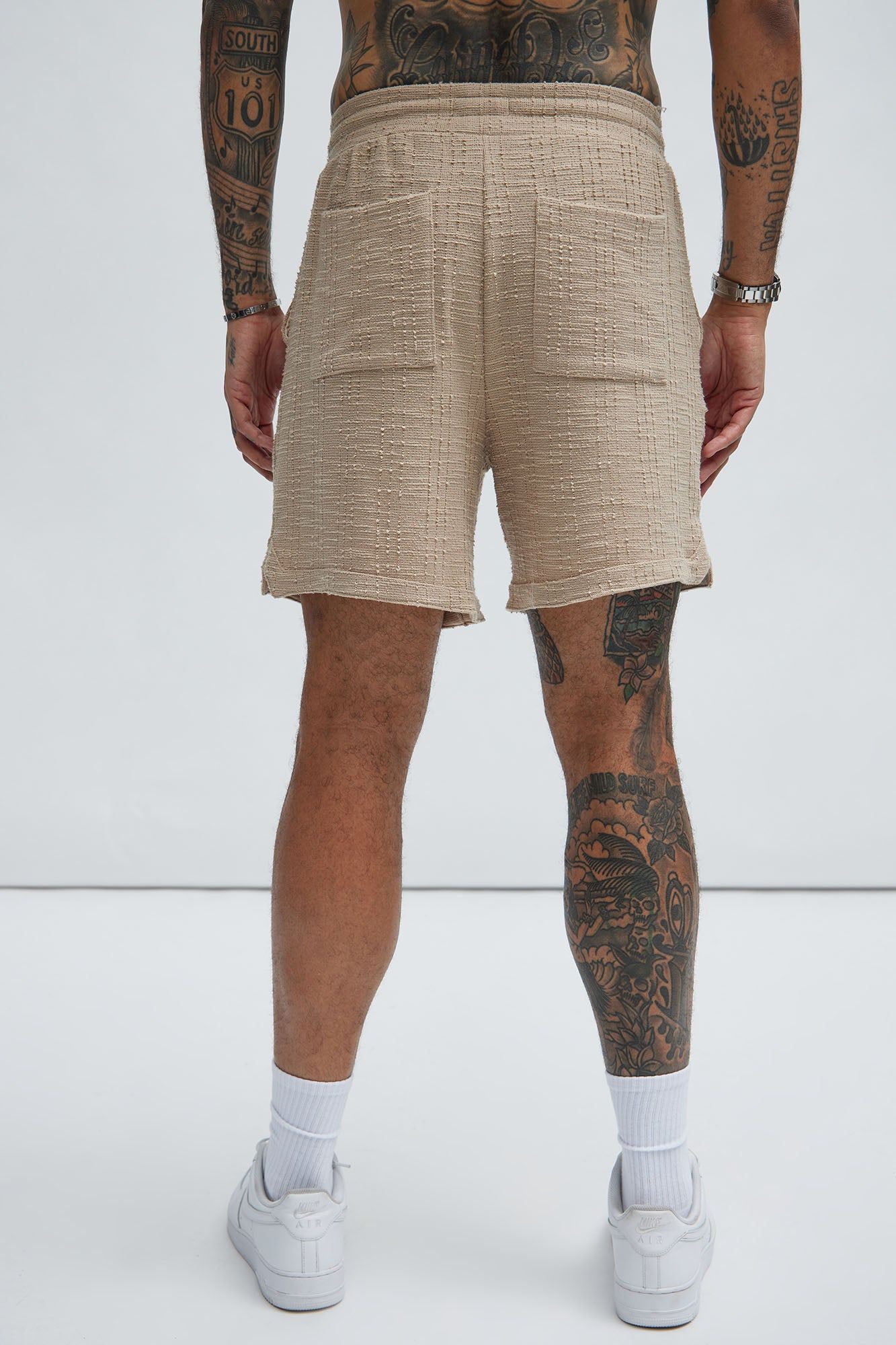Jordan Textured Volley Shorts - Tan sold by Fashion Nova product image thumbnail 5