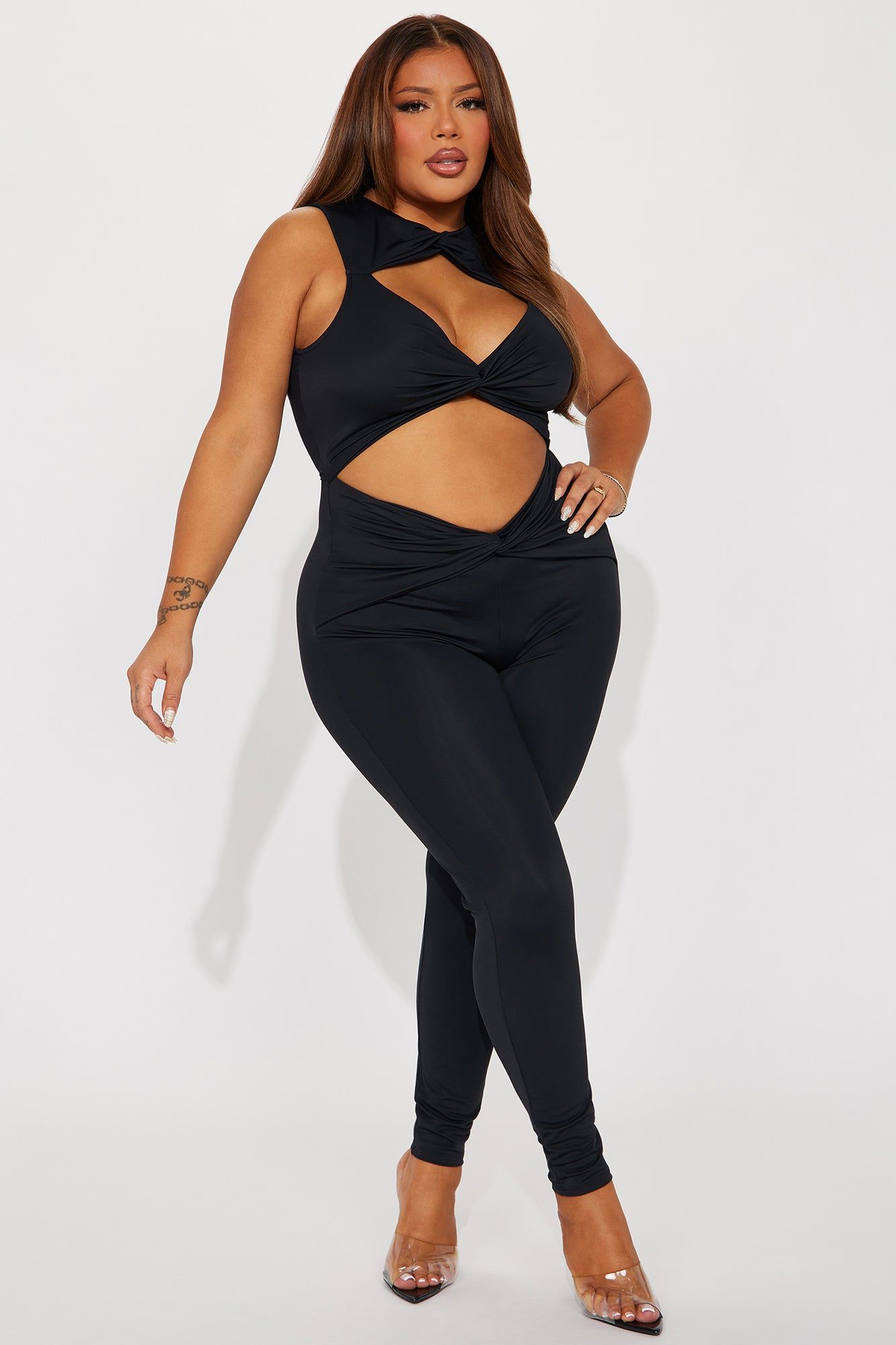 Pilates Princess Active Jumpsuit - Black sold by Fashion Nova product image thumbnail 4