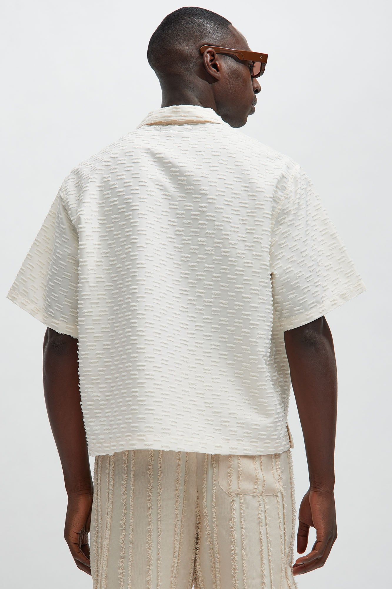 Oden Textured Shirt - Cream sold by Fashion Nova product image thumbnail 4