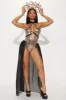 Divine Golden Goddess 2 Piece Costume Set - Black sold by Fashion Nova