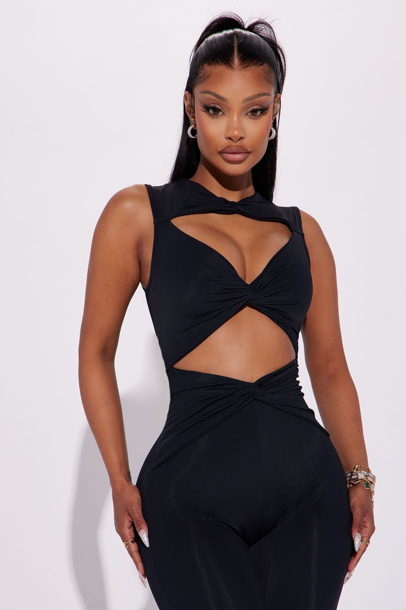 Pilates Princess Active Jumpsuit - Black sold by Fashion Nova product image thumbnail 2