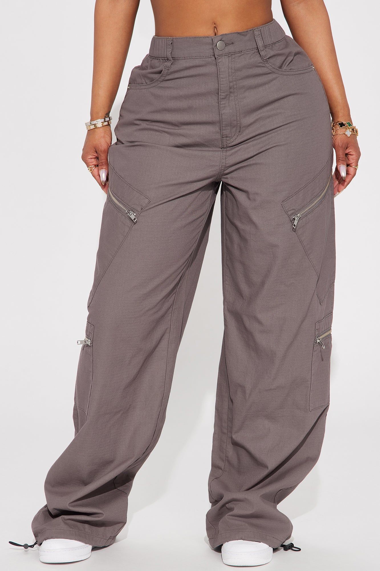 All My Life Ripstop Cargo Pant - Charcoal sold by Fashion Nova product image thumbnail 2