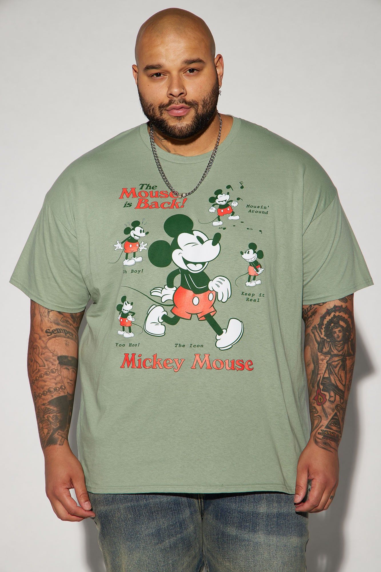 Disney The Mouse Is Back Short Sleeve Tee - Green sold by Fashion Nova product image thumbnail 4
