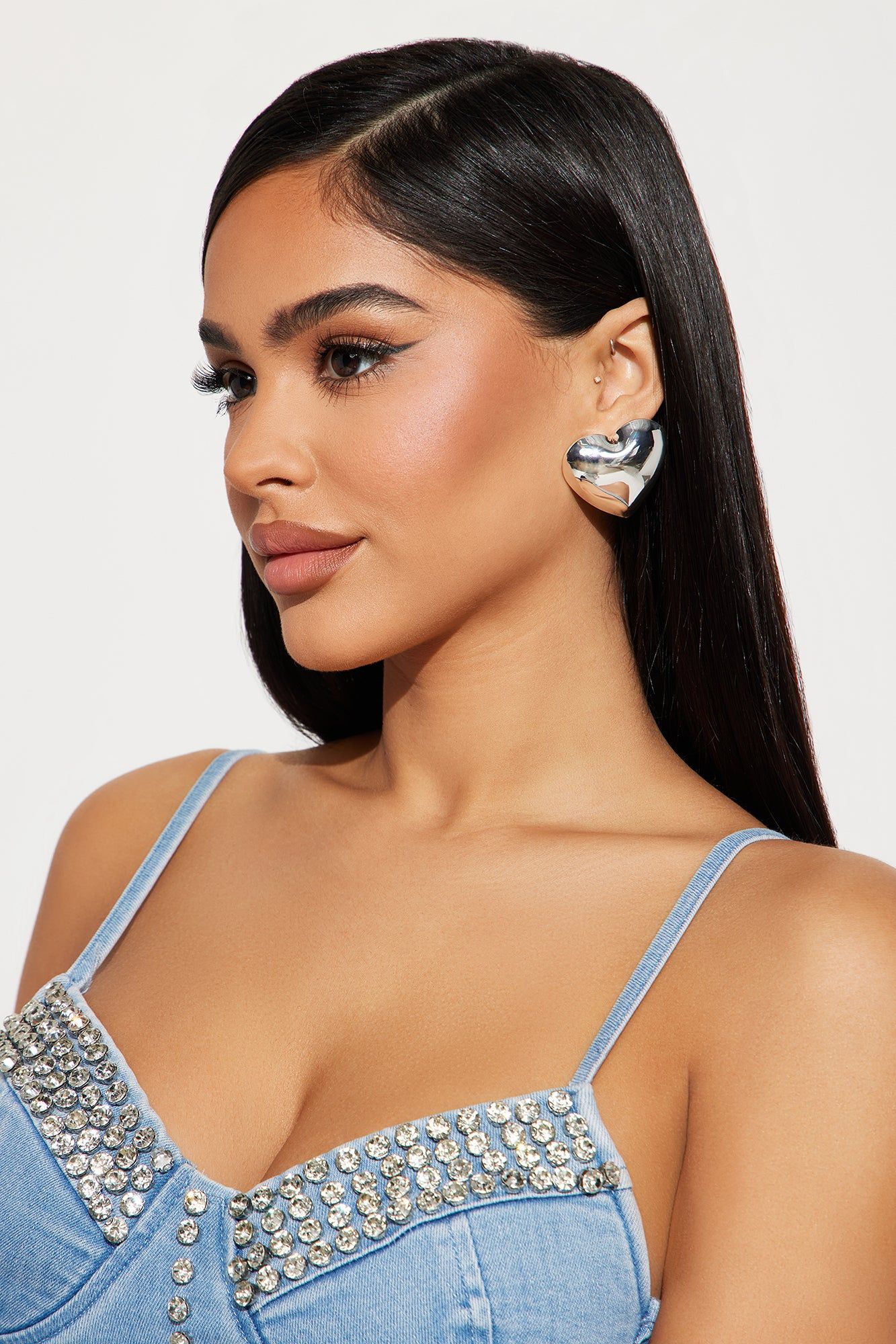 Sending My Love Earrings - Silver sold by Fashion Nova product image thumbnail 2