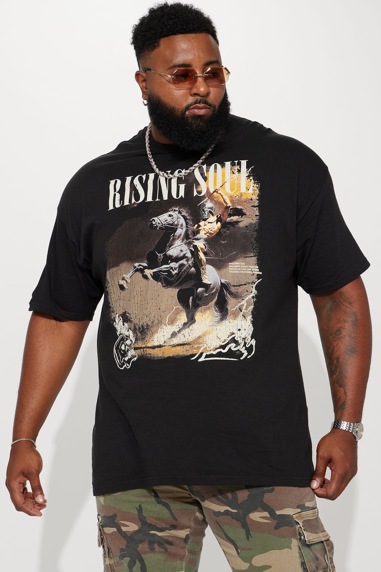 Rising Soul Short Sleeve Tee - Black sold by Fashion Nova product image thumbnail 2