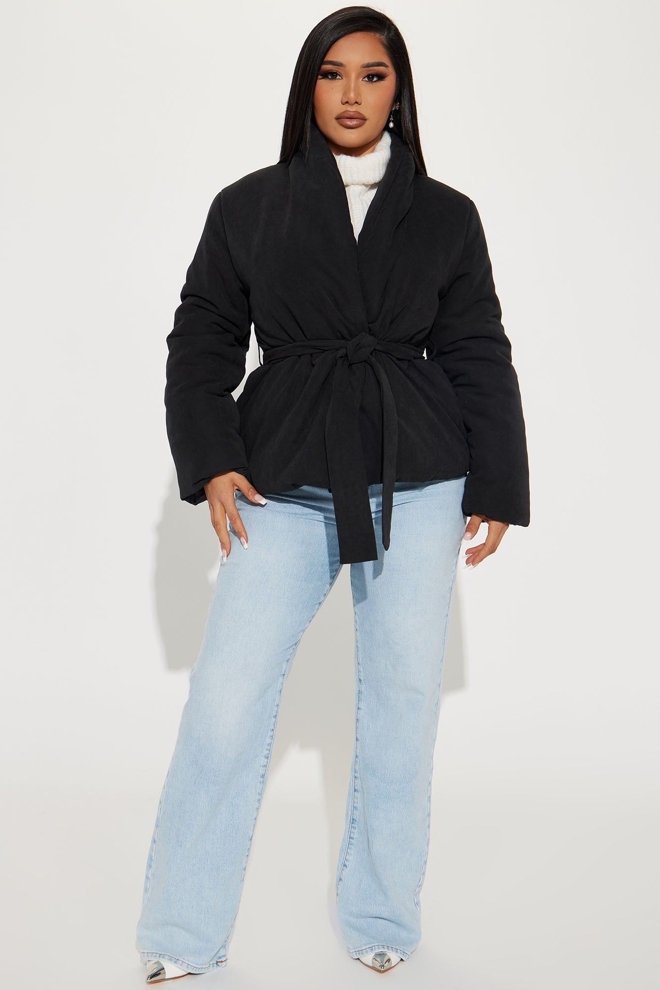 Classy Days Puffer Coat - Black sold by Fashion Nova product image thumbnail 2