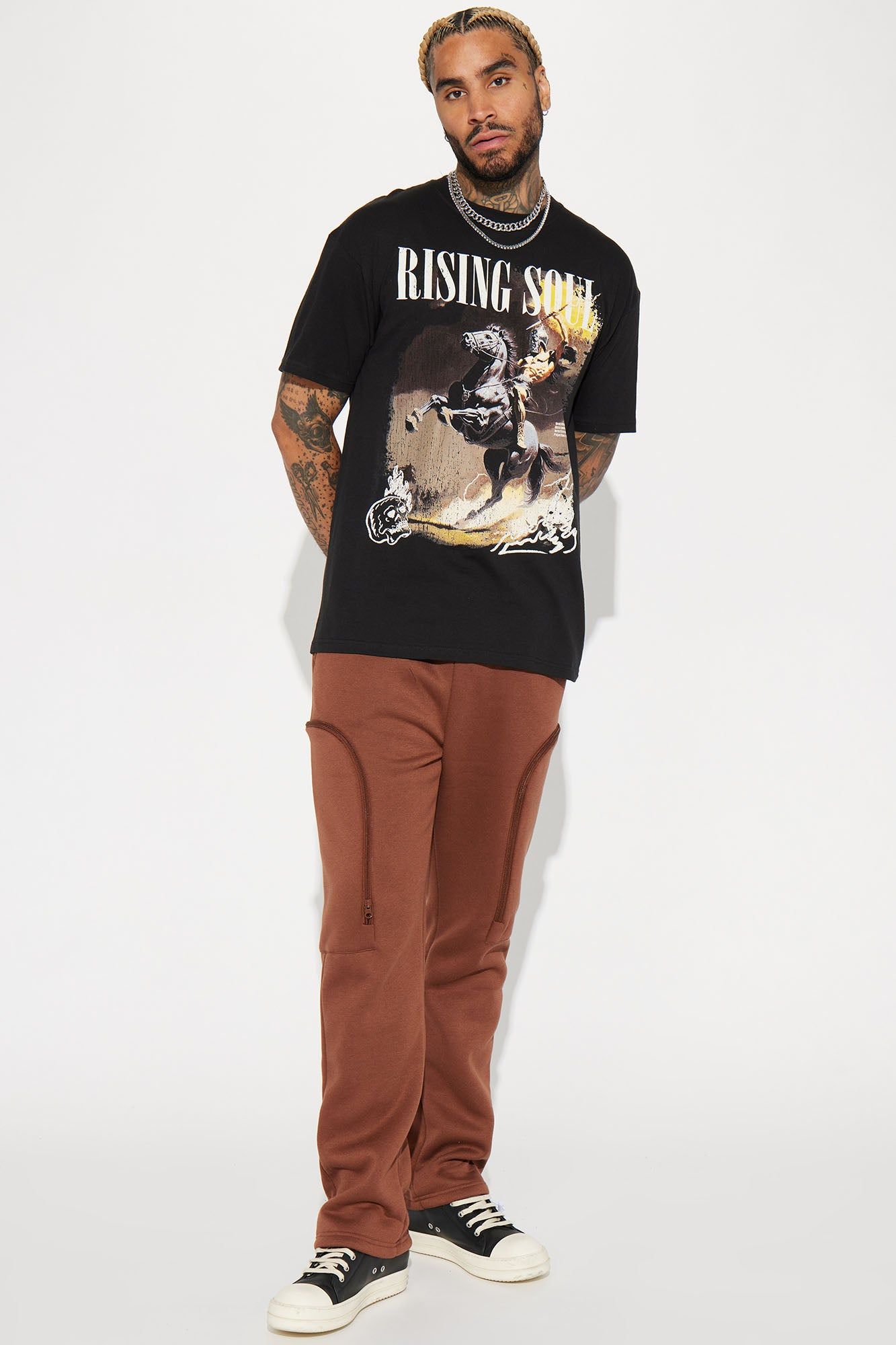 Rising Soul Short Sleeve Tee - Black sold by Fashion Nova product image thumbnail 3