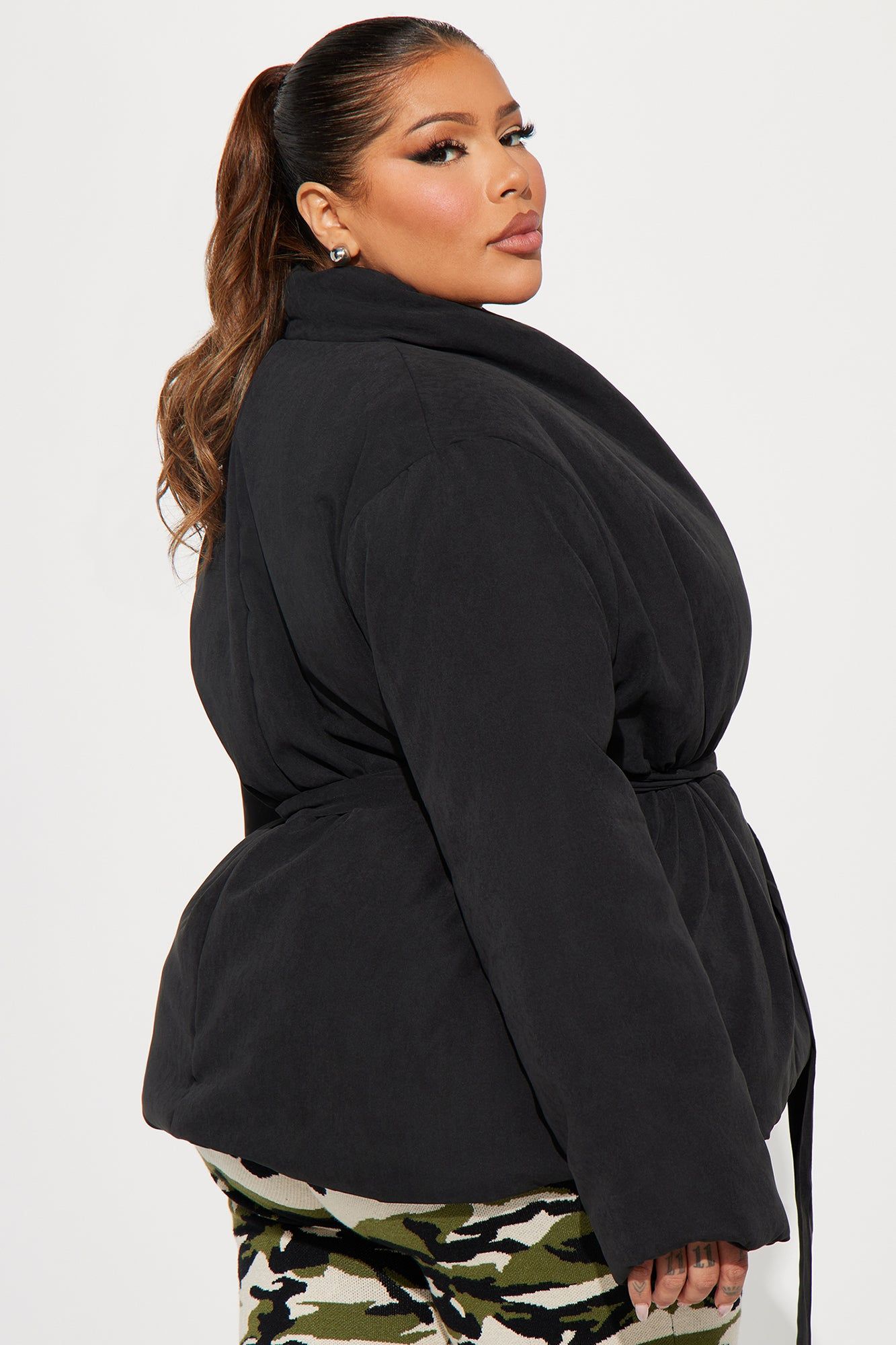 Classy Days Puffer Coat - Black sold by Fashion Nova product image thumbnail 6