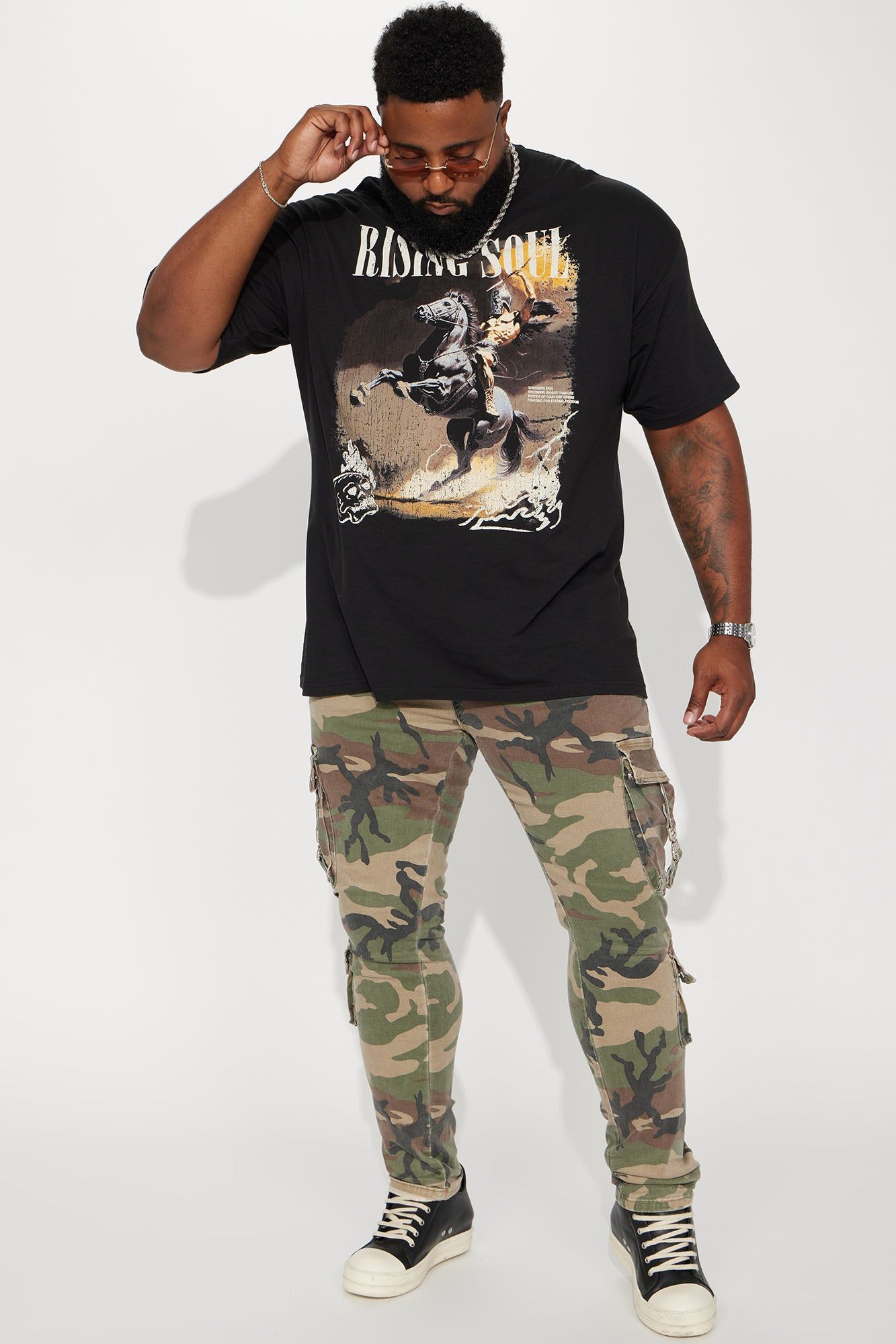 Rising Soul Short Sleeve Tee - Black sold by Fashion Nova product image thumbnail 5