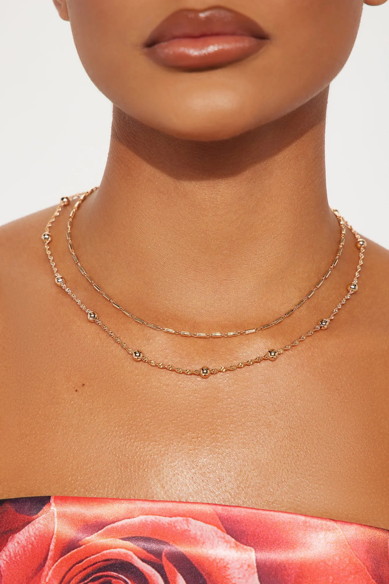 Carina Layered Necklace - Gold sold by Fashion Nova