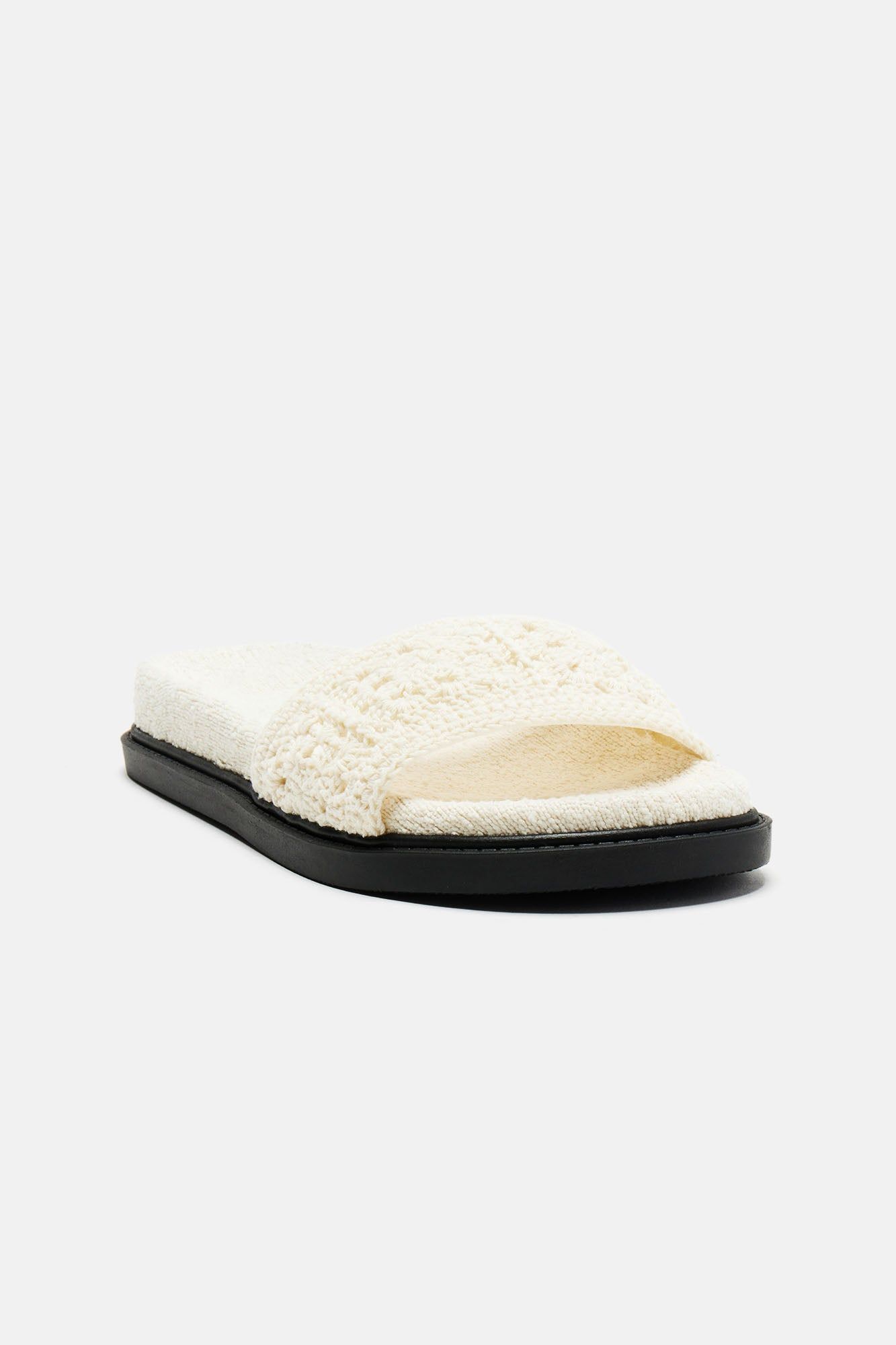 Laid Back Vacay Crochet Slides - Cream sold by Fashion Nova product image thumbnail 2