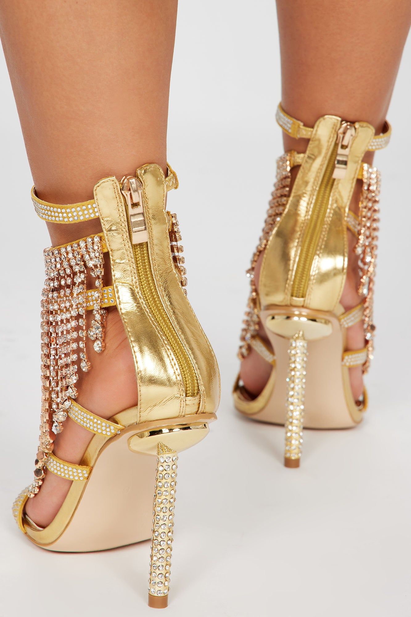 No Dull Moments Heeled Sandals - Gold sold by Fashion Nova product image thumbnail 3