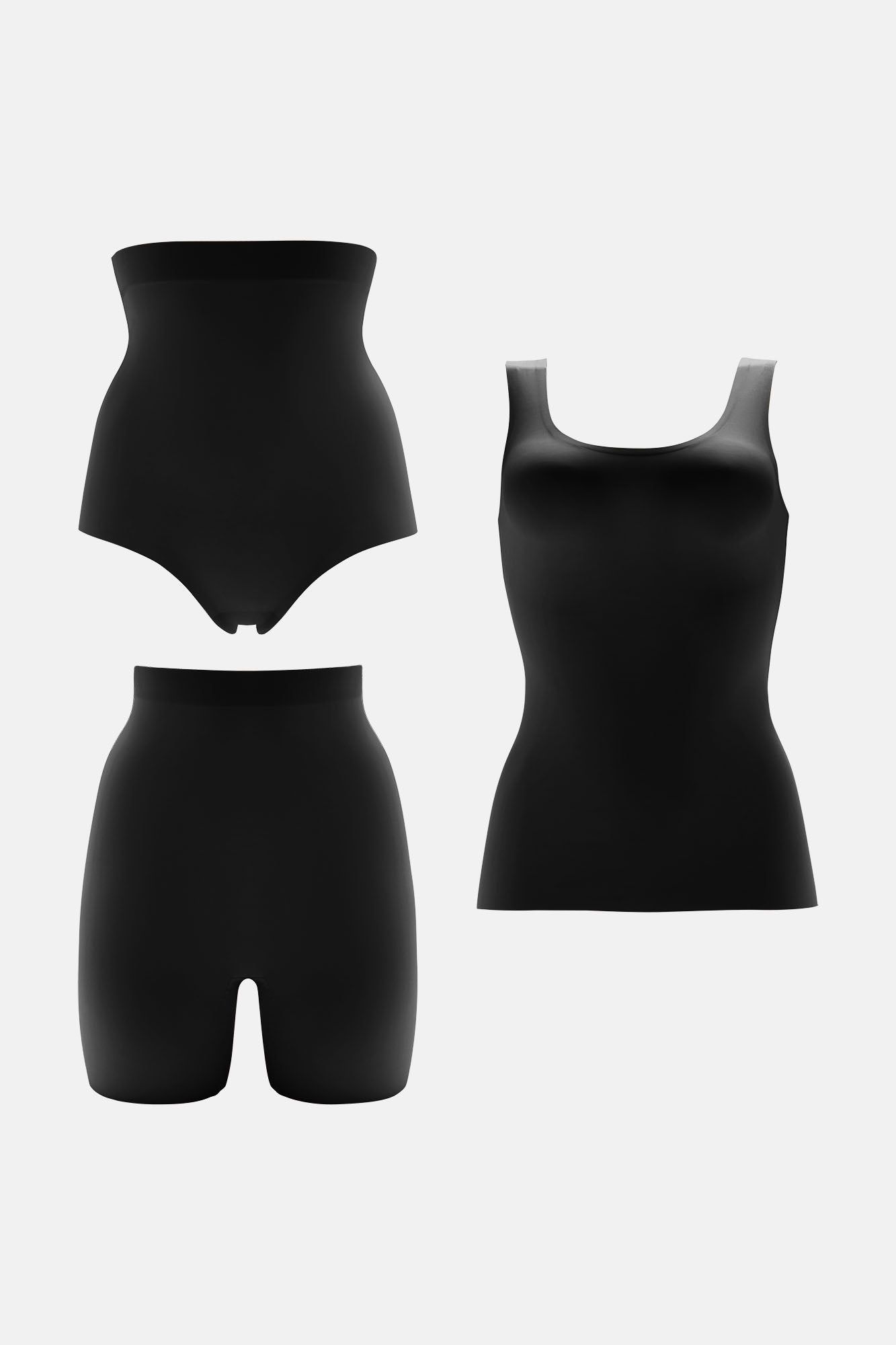 Strutting Thru Shapewear 3 Pack - Black sold by Fashion Nova