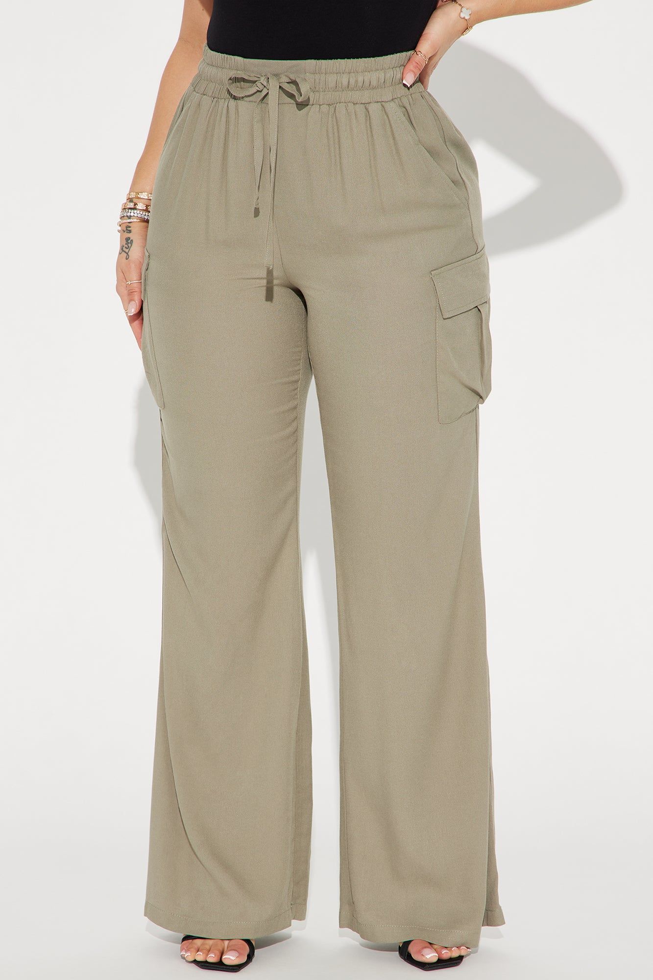 Camilla Wide Leg Cargo Pant - Charcoal sold by Fashion Nova product image thumbnail 2