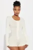 Cozy Moments Sweater Romper - Cream sold by Fashion Nova