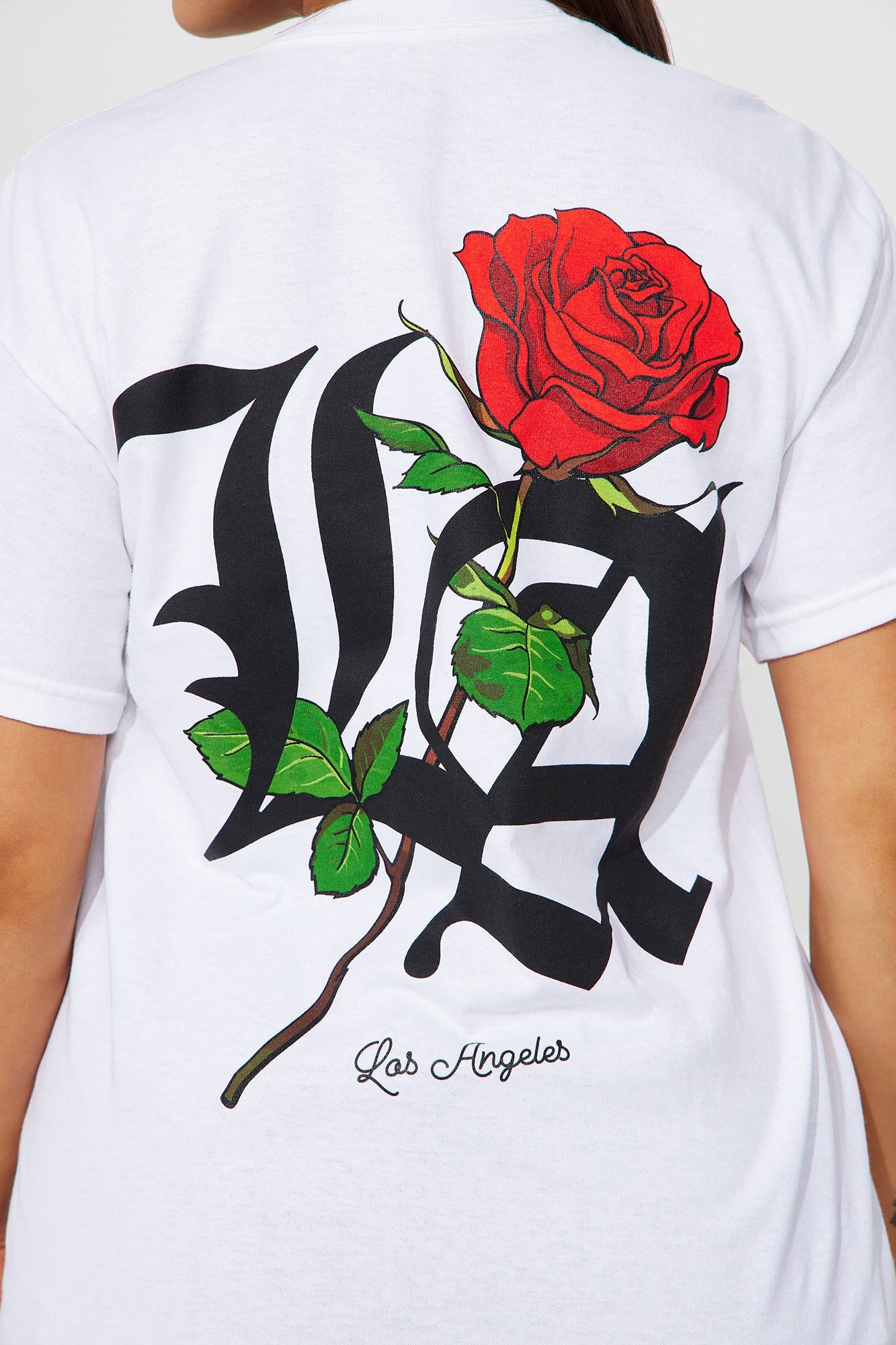 LA Rose Graphic Tee - White sold by Fashion Nova product image thumbnail 5