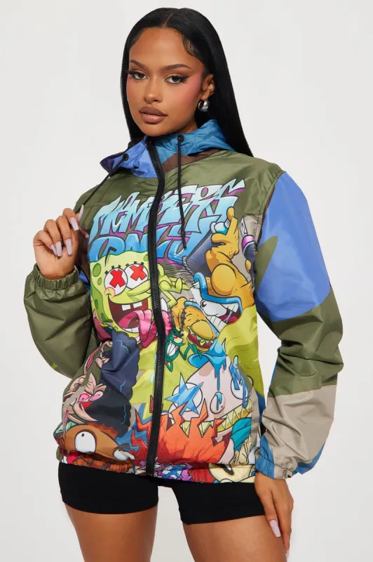 Classic Nickelodeon Graphic Windbreaker - Camouflage sold by Fashion Nova