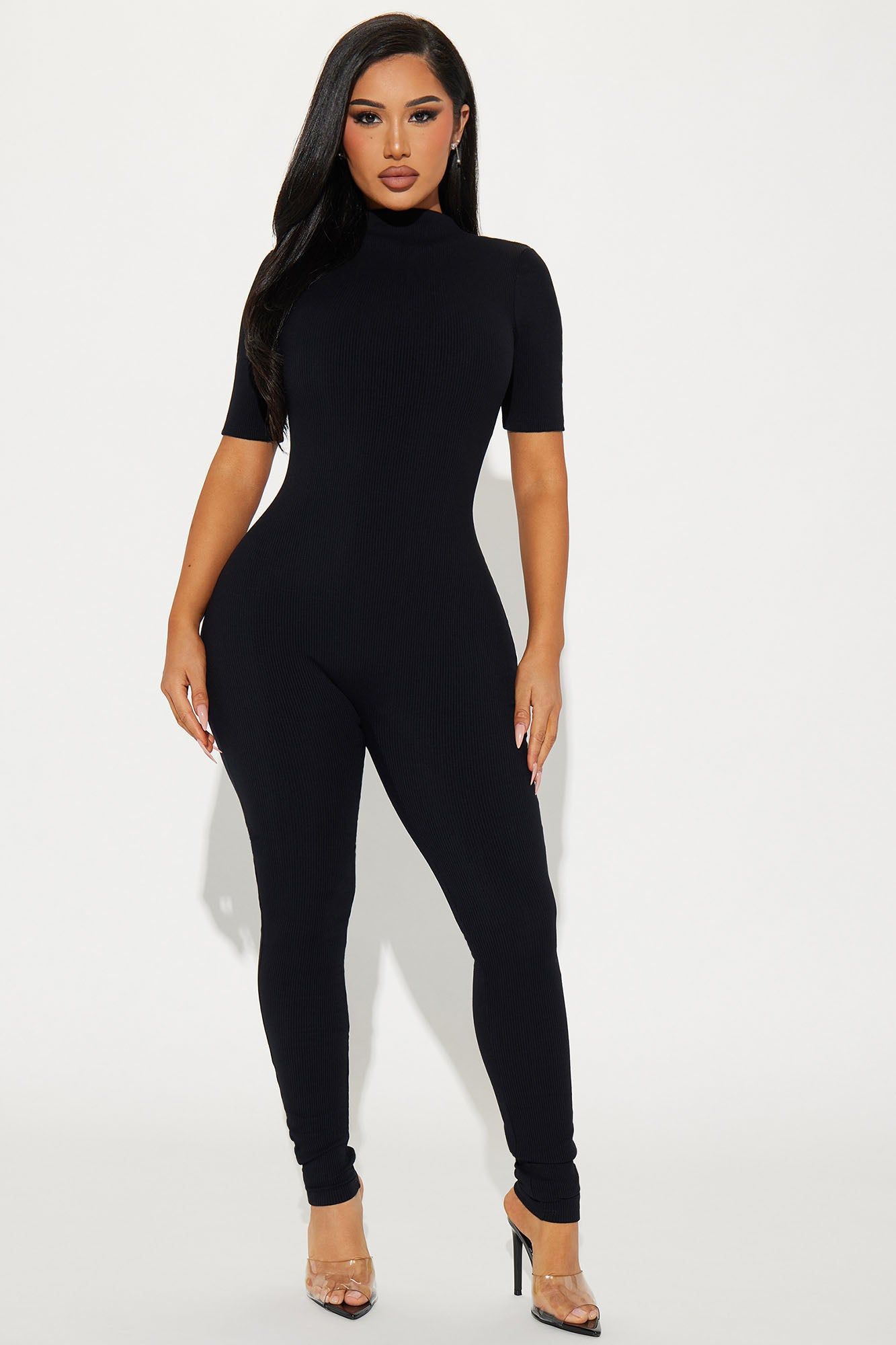 Jordy Snatched Jumpsuit - Black sold by Fashion Nova
