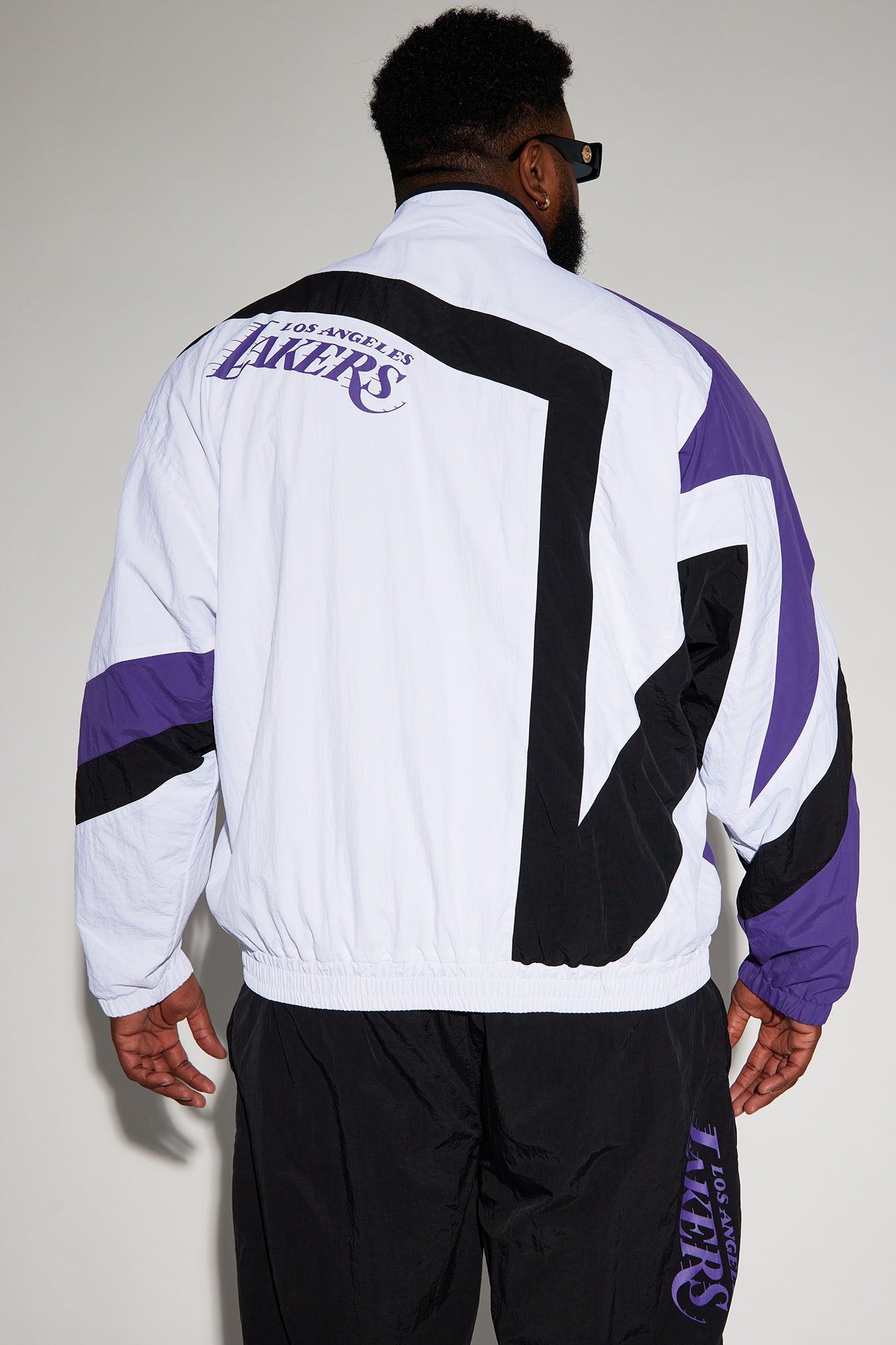 Lakers Hood Star Jacket - White/combo sold by Fashion Nova product image thumbnail 8