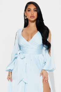 Belle Maxi Dress - Light Blue sold by Fashion Nova