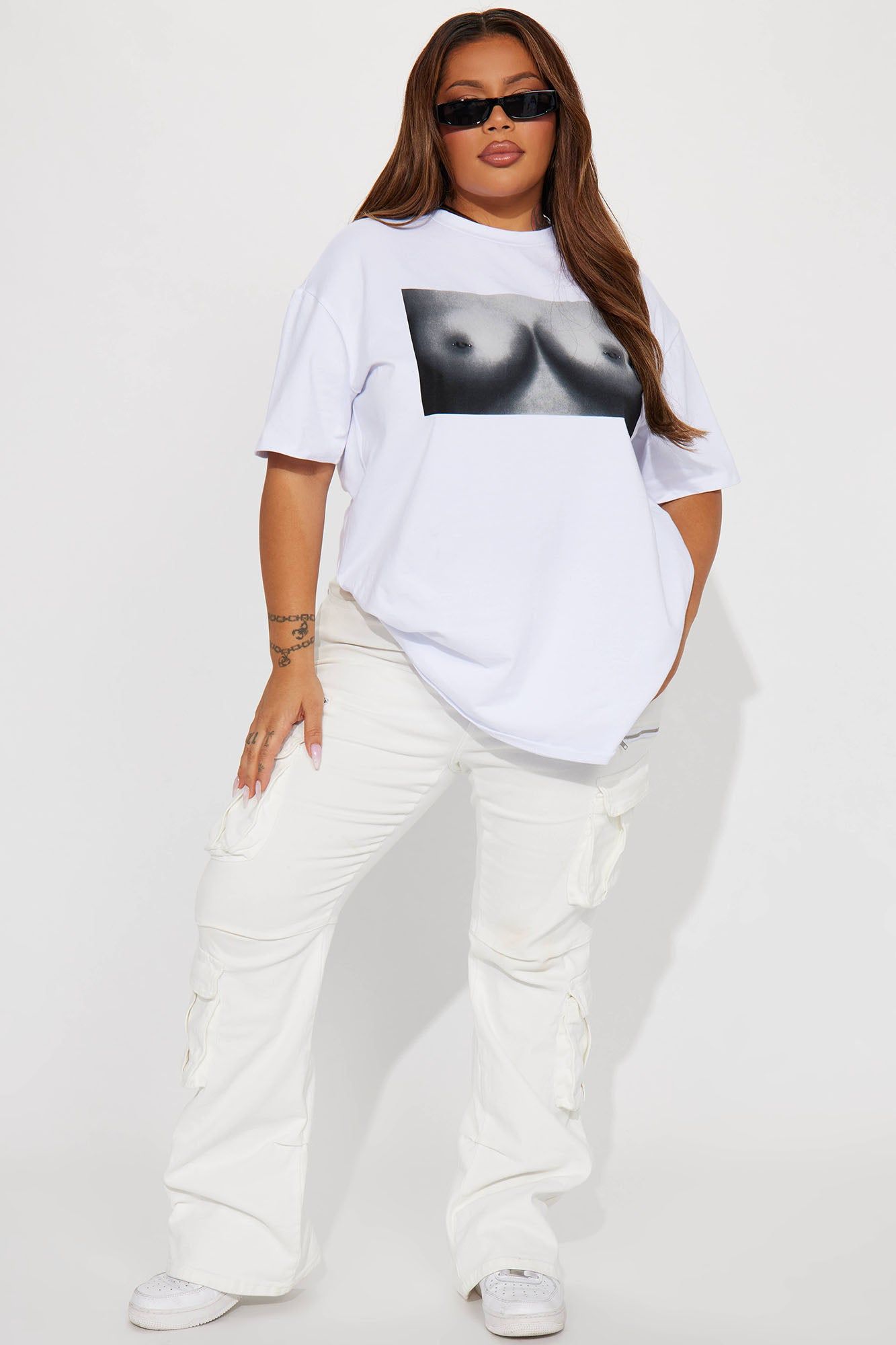 Always Sitting Pretty Graphic Tee - White sold by Fashion Nova product image thumbnail 5
