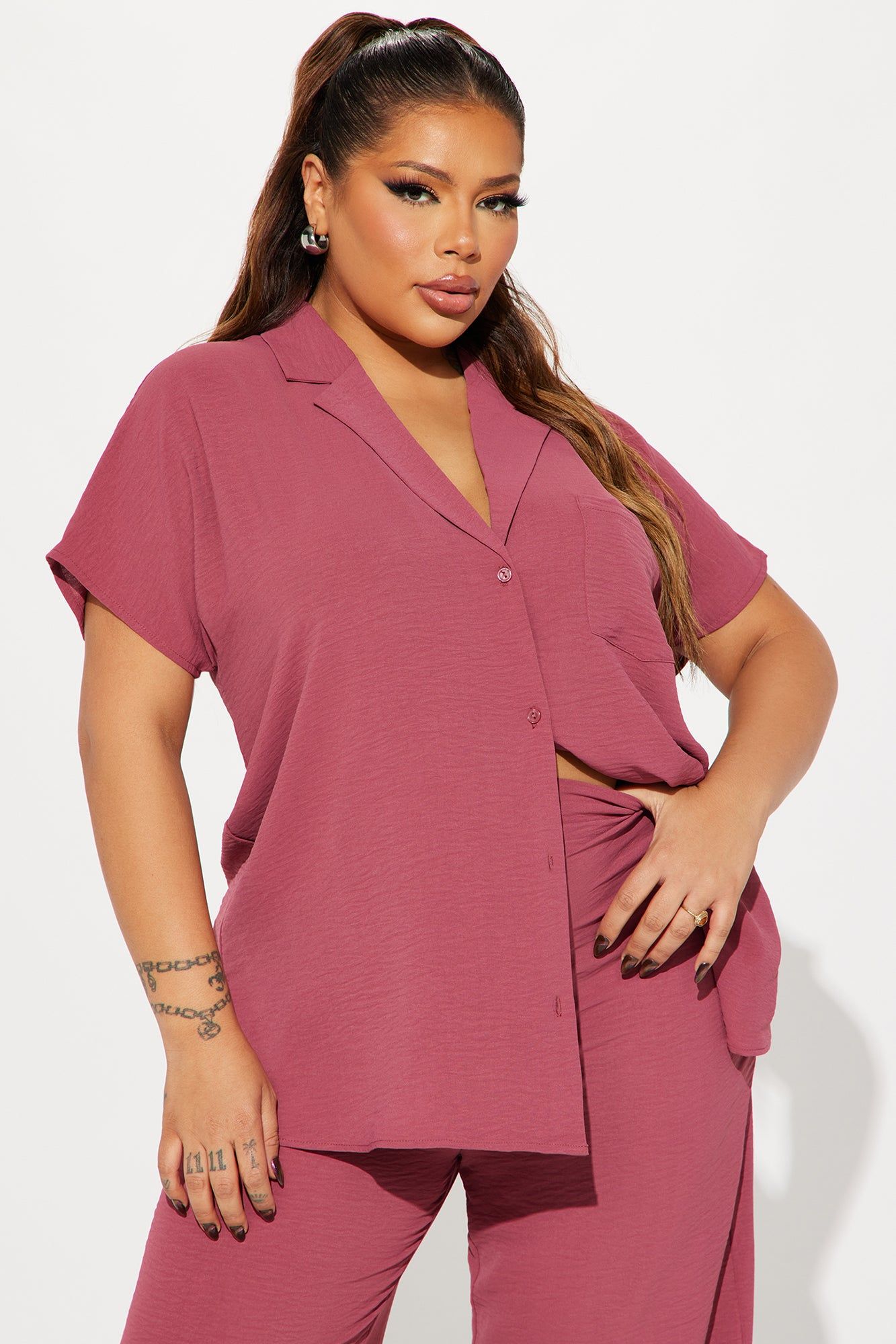 Roxanne Pant Set - Marsala sold by Fashion Nova product image thumbnail 5