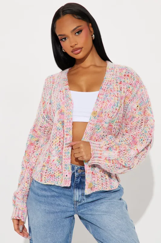 What A Treat Marled Cardigan - Multi Color sold by Fashion Nova