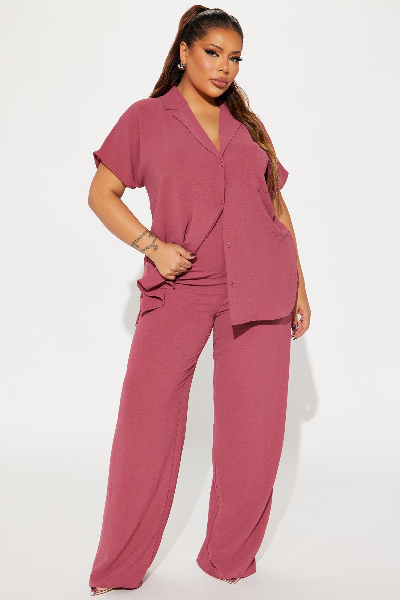 Roxanne Pant Set - Marsala sold by Fashion Nova product image thumbnail 4