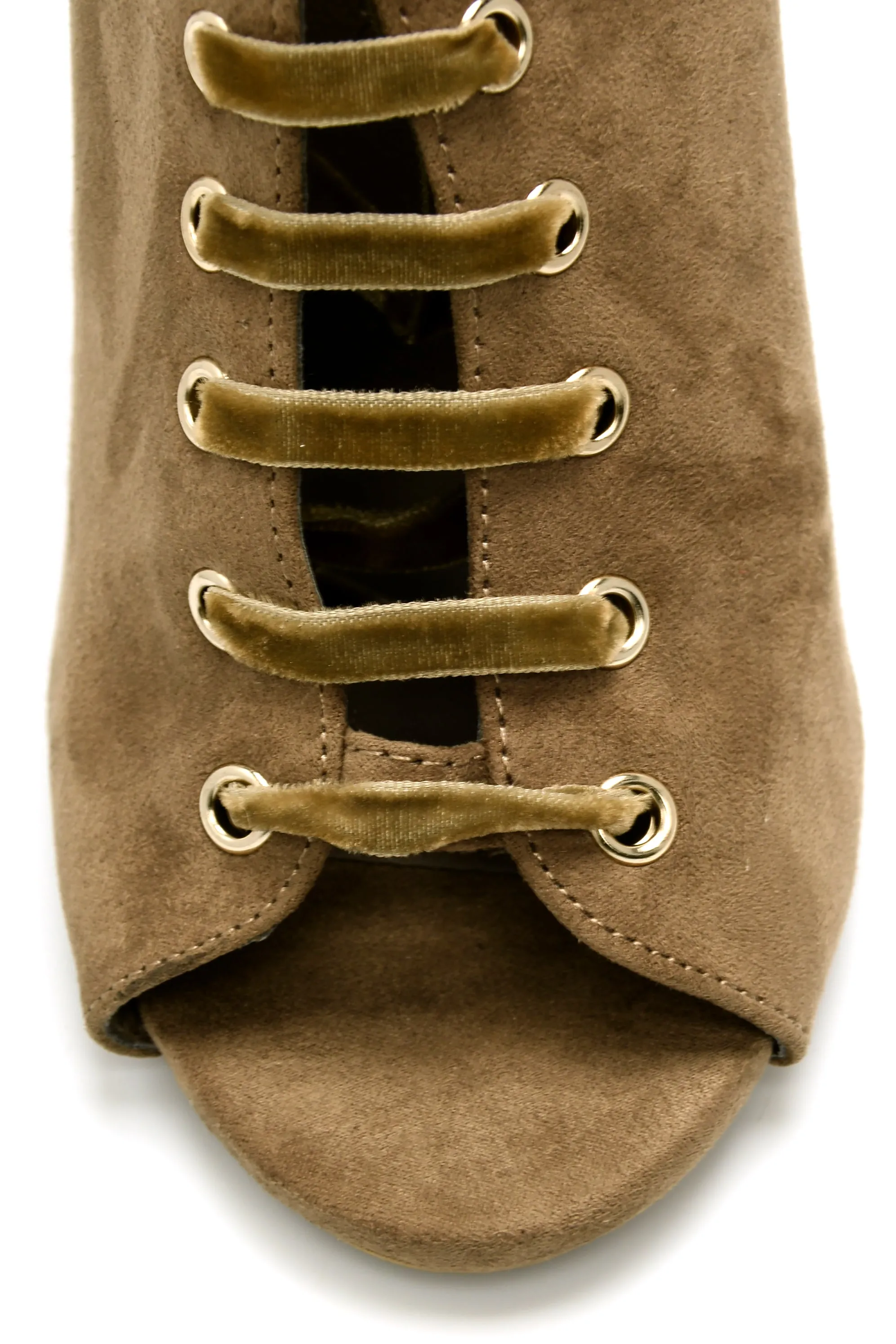 Show Em' Around Lace Up Heel - Taupe sold by Fashion Nova product image thumbnail 2