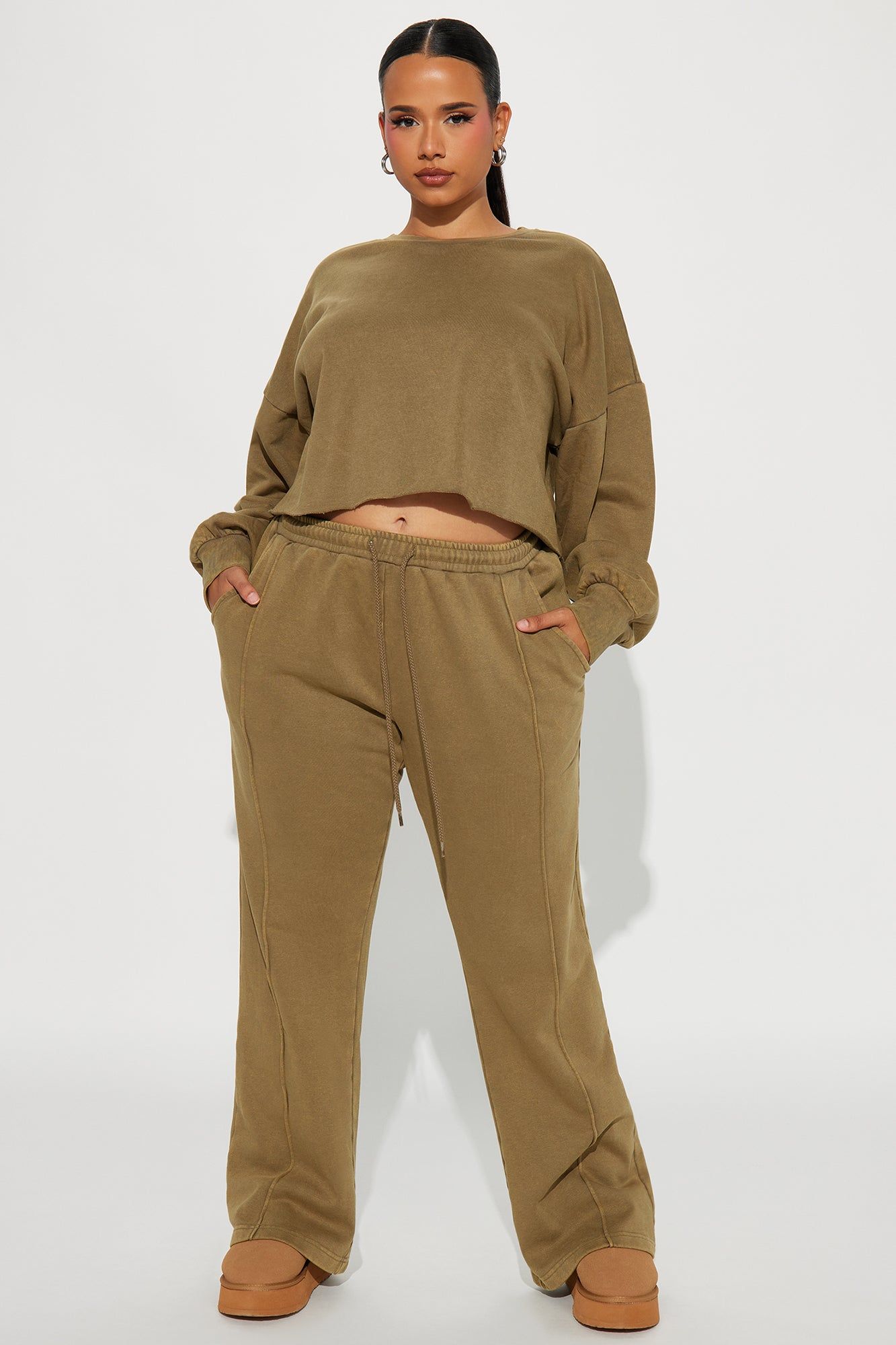 Chill Out Lounge Sweatshirt - Olive sold by Fashion Nova product image thumbnail 5