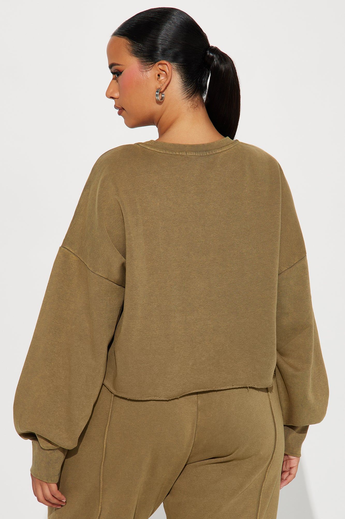 Chill Out Lounge Sweatshirt - Olive sold by Fashion Nova product image thumbnail 6