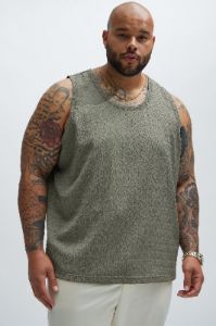 Reign Textured Tank - Olive sold by Fashion Nova