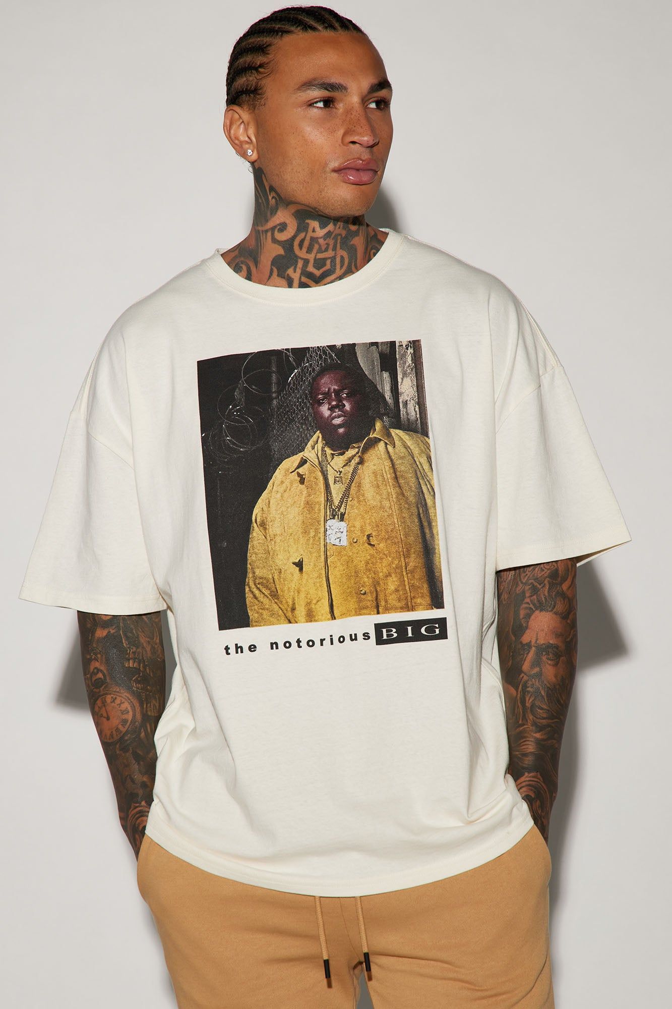 The Notorious BIG Oversized Short Sleeve Tee - White sold by Fashion Nova product image thumbnail 3