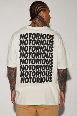 The Notorious BIG Oversized Short Sleeve Tee - White sold by Fashion Nova
