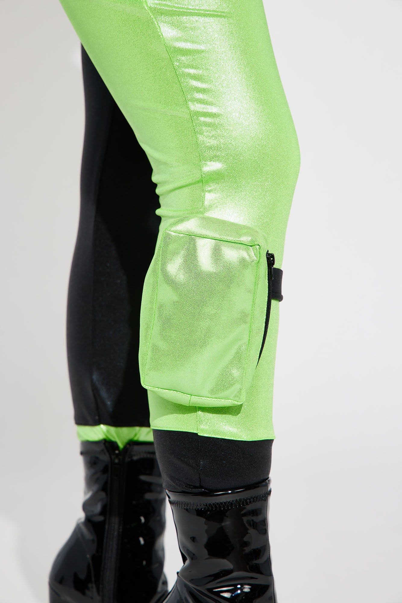 Green Flame Hottie 4 Piece Costume Set - Green/combo sold by Fashion Nova product image thumbnail 4