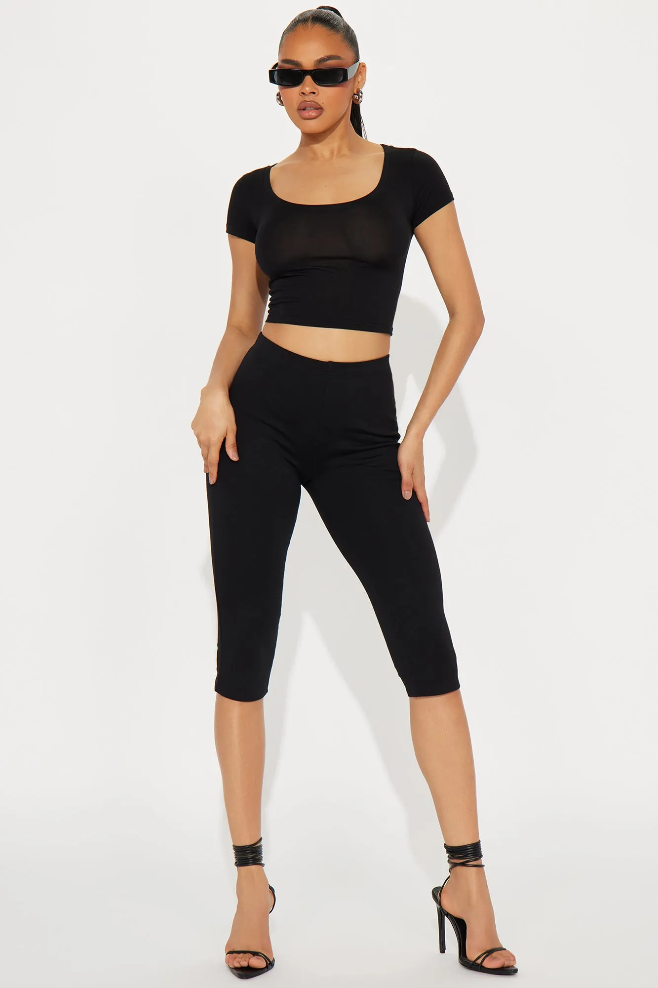Monaco Capri Legging - Black sold by Fashion Nova