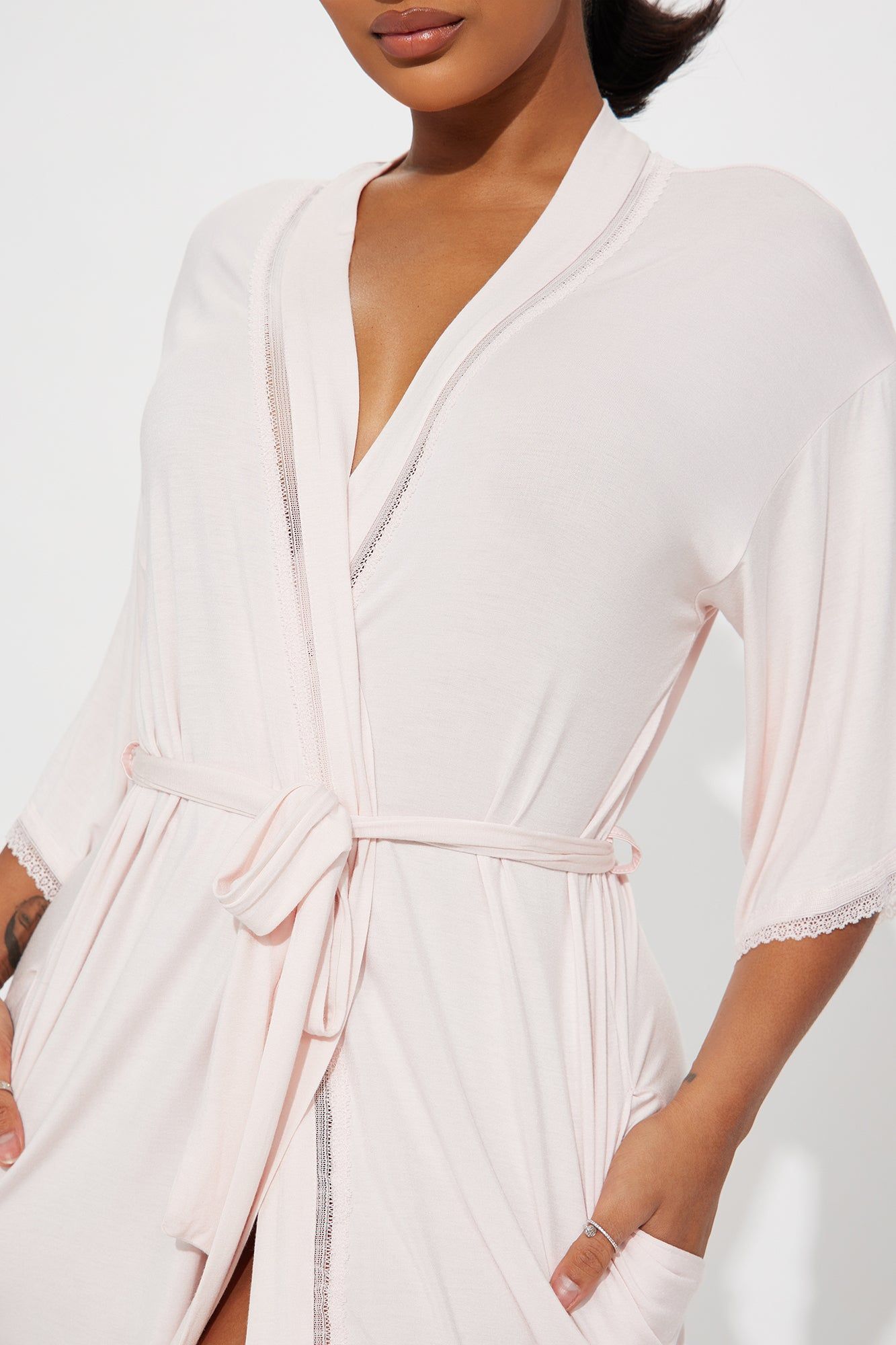 Cozy Mornings Robe - Blush sold by Fashion Nova product image thumbnail 2
