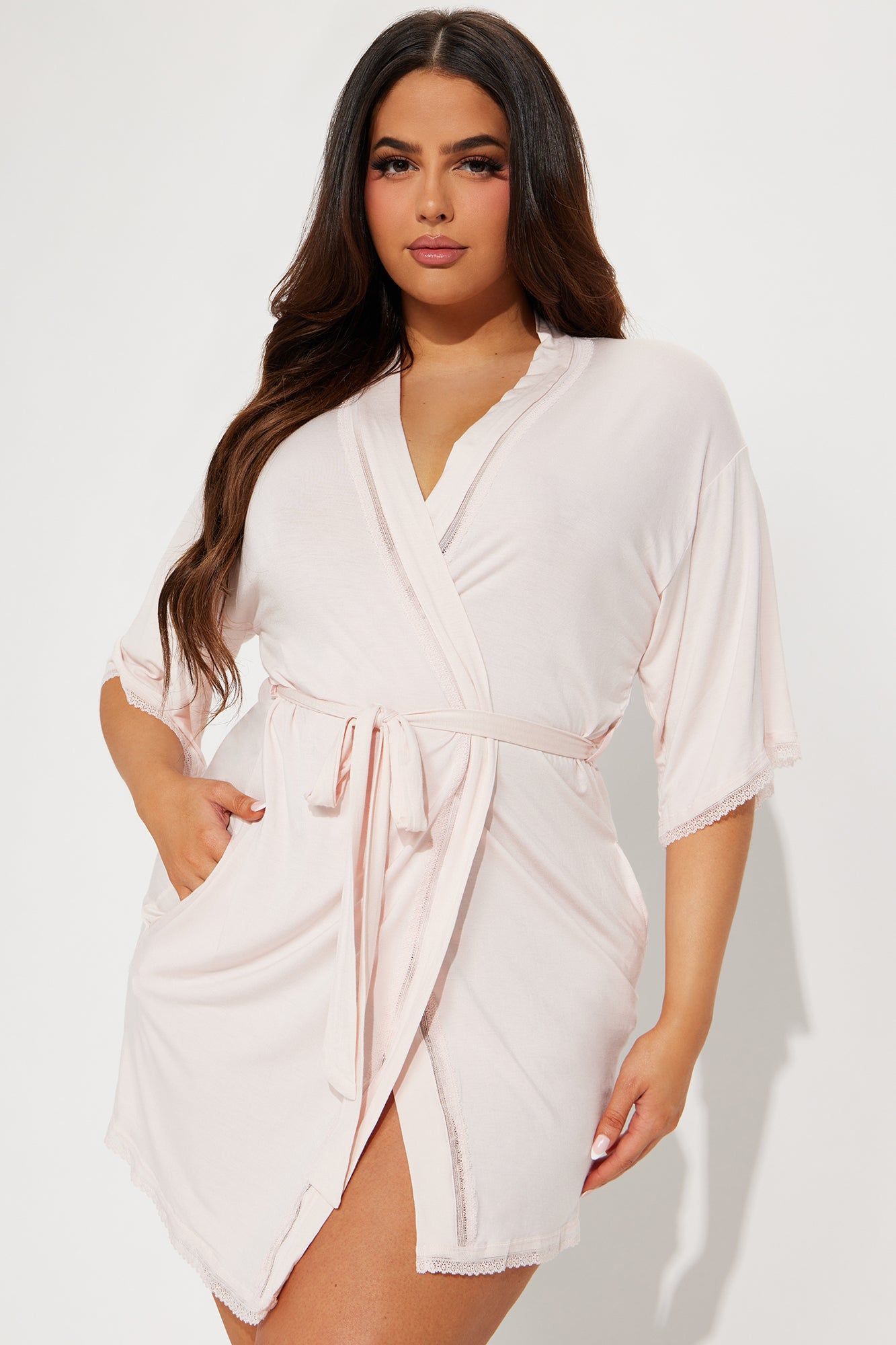 Cozy Mornings Robe - Blush sold by Fashion Nova product image thumbnail 4