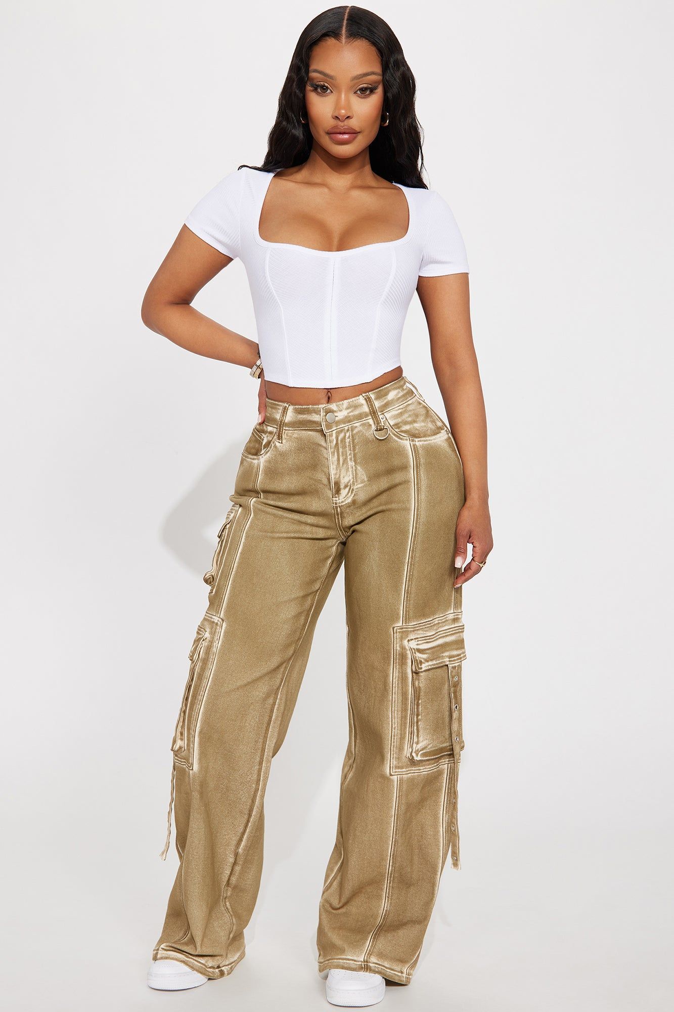 Chelsea Ribbed Top - White sold by Fashion Nova product image thumbnail 2