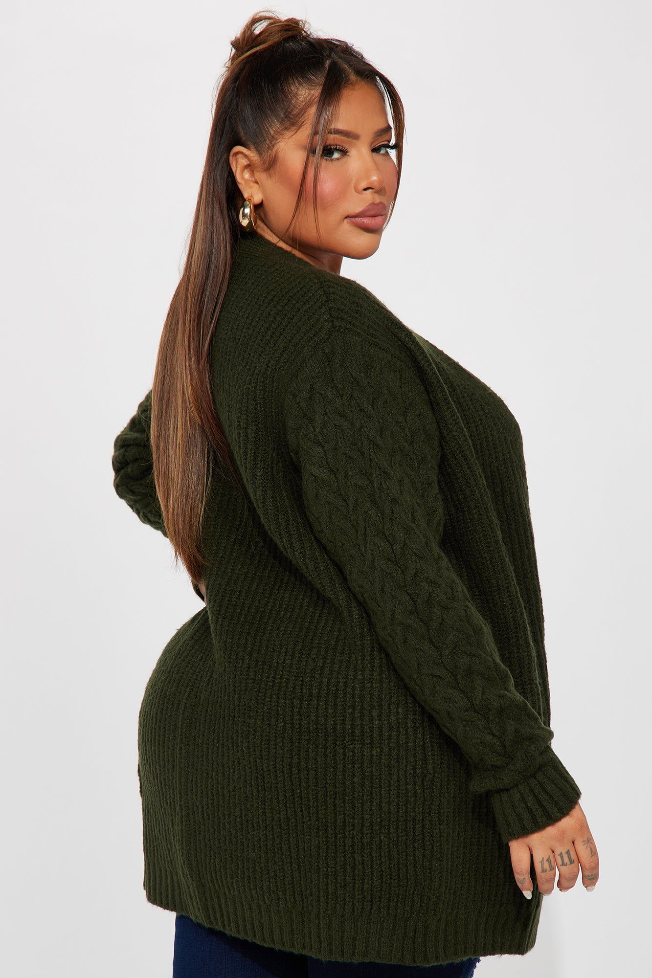 Keoni Cardigan Sweater - Hunter sold by Fashion Nova product image thumbnail 6