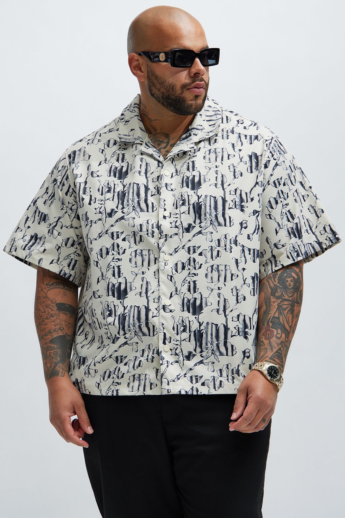 Backdraft Shirt - Cream/combo sold by Fashion Nova product image thumbnail 5