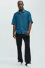 Sounds Good Textured Shirt - Blue sold by Fashion Nova