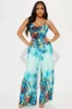 Best Of Days Jumpsuit - Blue/combo sold by Fashion Nova