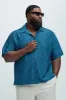 Sounds Good Textured Shirt - Blue sold by Fashion Nova