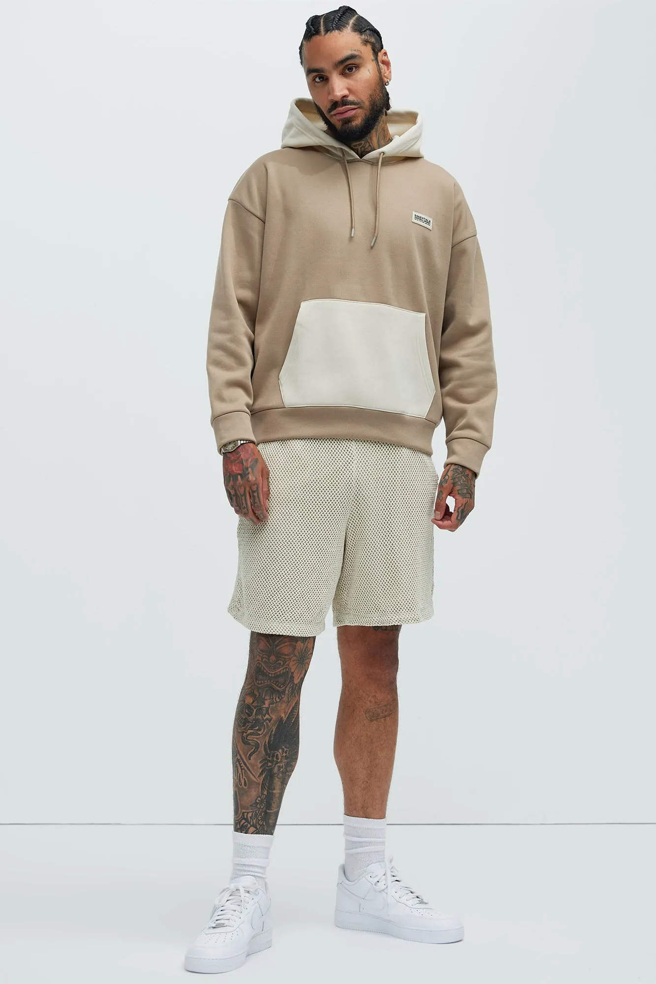 In The Trenches Hoodie - Taupe/combo sold by Fashion Nova product image thumbnail 2