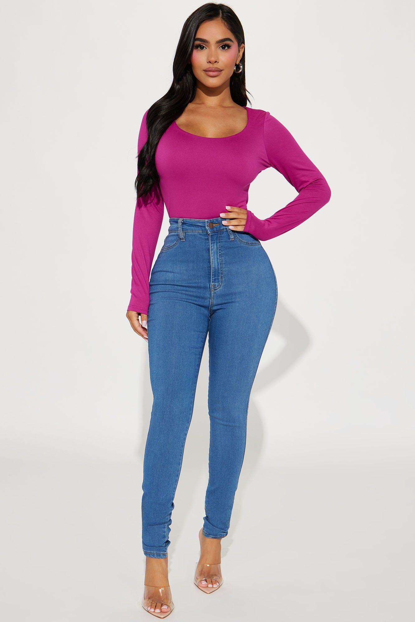 Kelly Double Lined Top - Magenta sold by Fashion Nova product image thumbnail 2