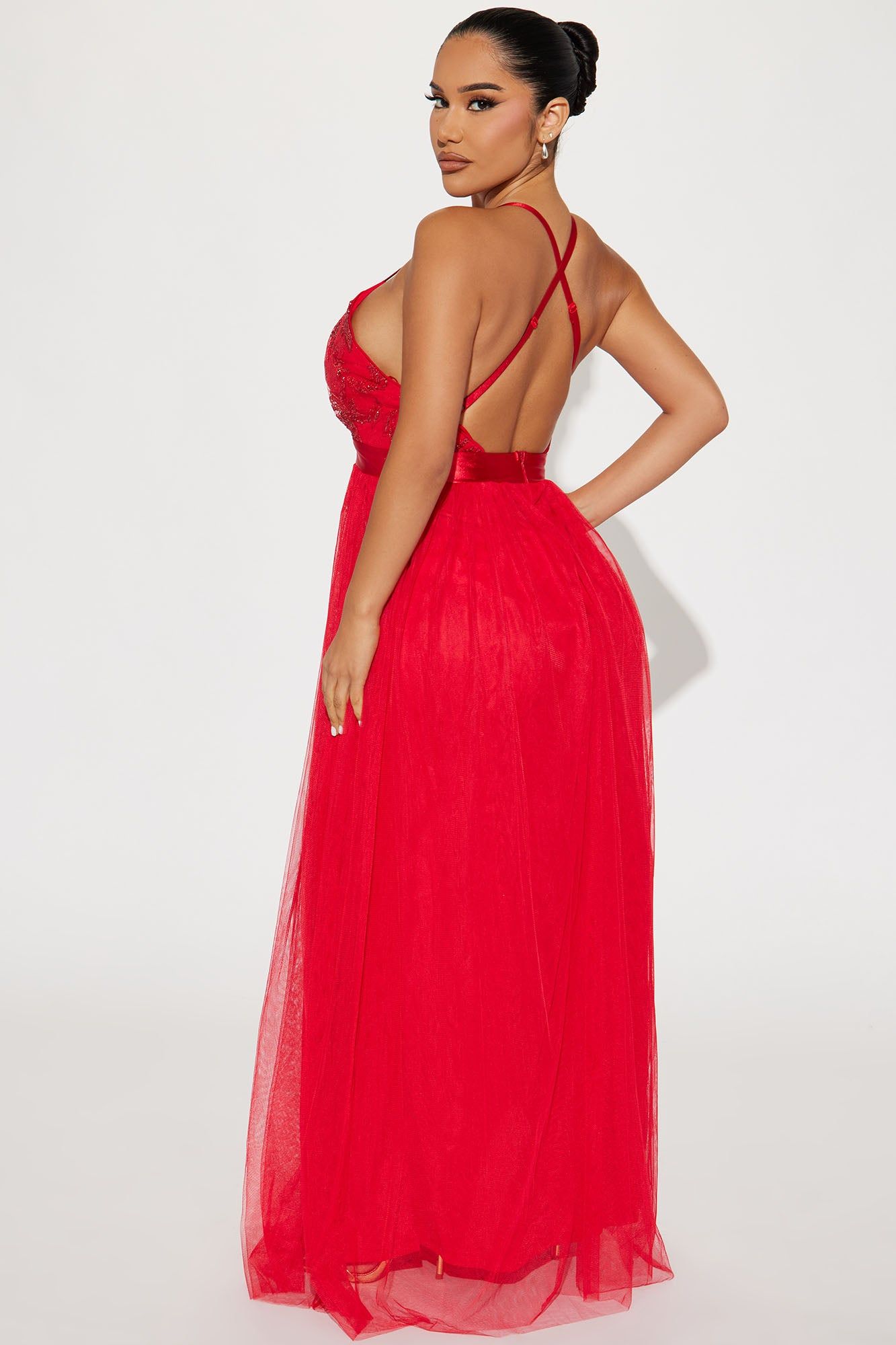 Let's Dance Tulle Maxi Dress - Red sold by Fashion Nova product image thumbnail 3