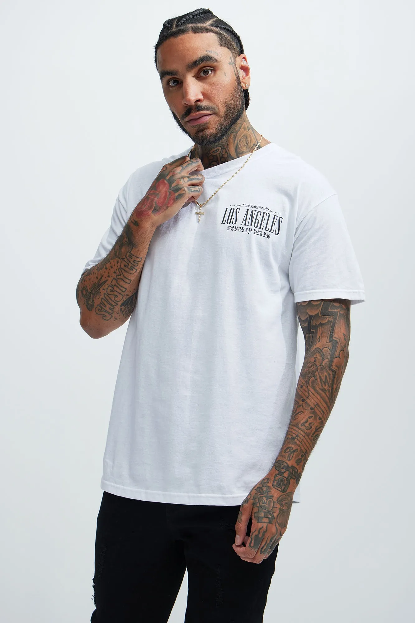 Beverly Hills In Bloom Short Sleeve Tee - White sold by Fashion Nova product image thumbnail 3