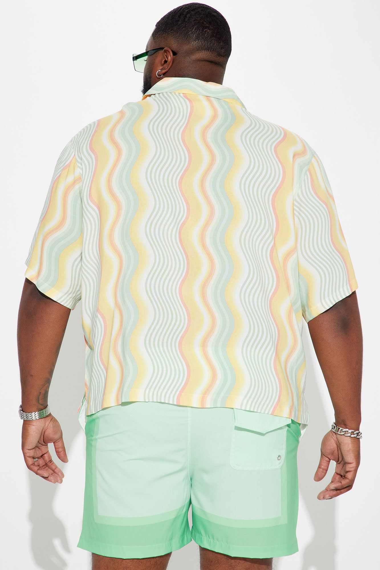 A Different Wave Short Sleeve Button Up - Multi Color sold by Fashion Nova product image thumbnail 6